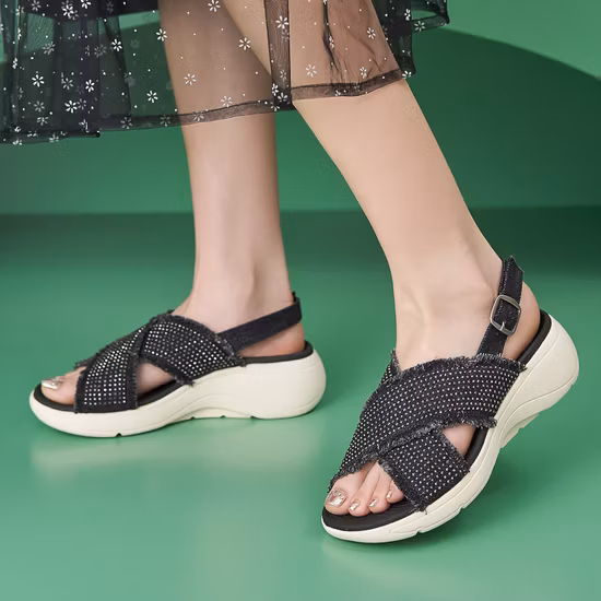 방수 스카이하이 스트래피 플랫폼 샌들