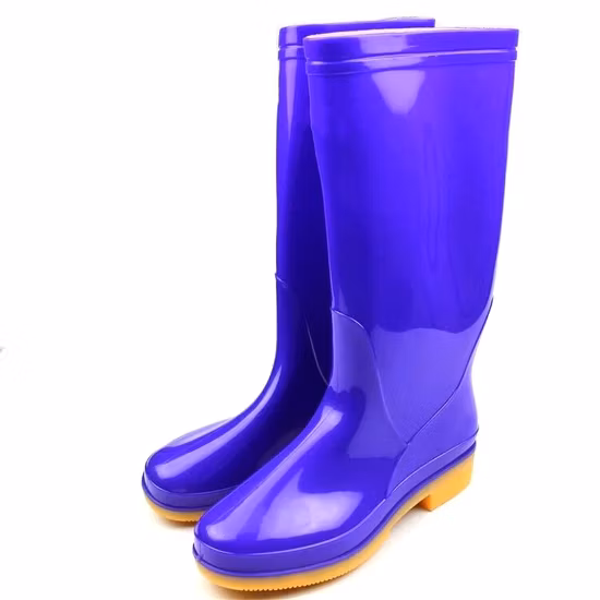 장시간 작업을 위한 100% 방수 저렴한 PVC 여성용 안전 장화