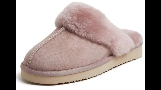 OEM 사용자 정의 디자인 따뜻한 겨울 부드러운 럭셔리 모직 부츠 여성 신발